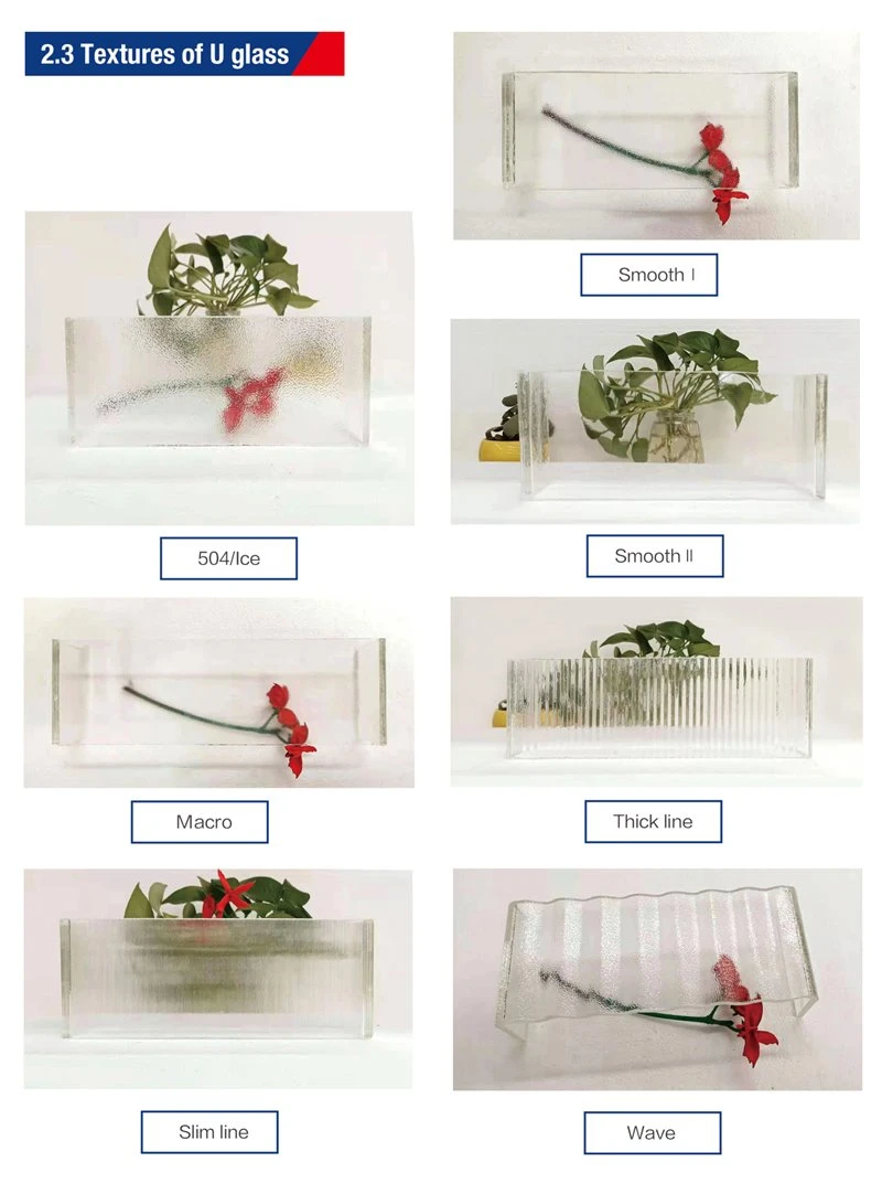 china u-shaped profile glass, textures china u-shaped profile glass, textures